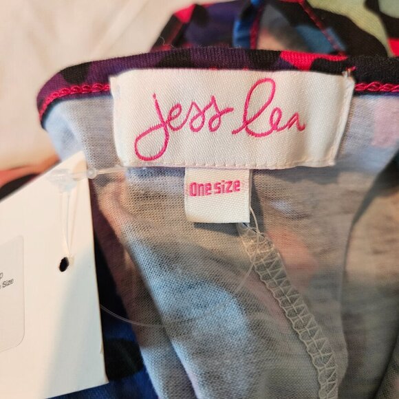 NWT Jess Lea Vacay Mode Pom Po Swimsuit Coverup Dress One Size Fits 0-10 Leopard - Picture 6 of 9